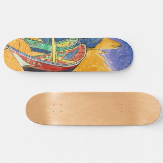 Vincent van Gogh - Fischerboote am Strand Skateboard (Horizontal)