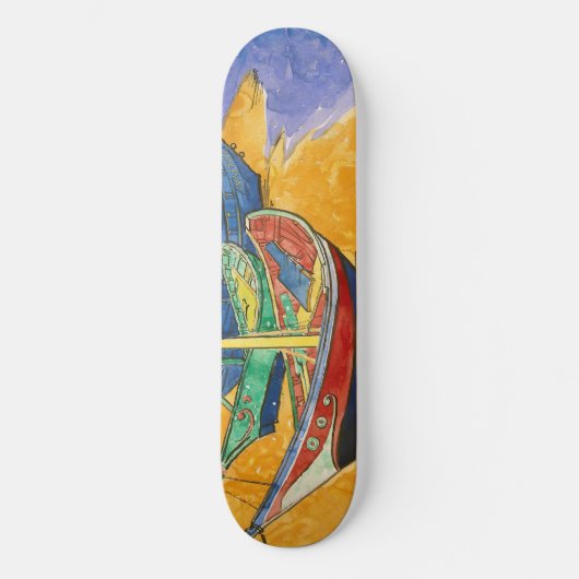 Vincent van Gogh - Fischerboote am Strand Skateboard (Vorderseite)