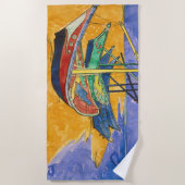 Vincent van Gogh - Fischerboote am Strand Strandtuch (Vorderseite)