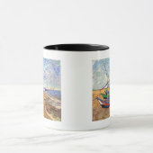 Vincent Van Gogh - Fischerboote am Strand Tasse (Zentrum)