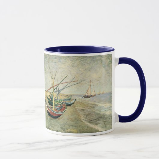 Vincent van Gogh - Fischerboote am Strand Tasse (Rechts)