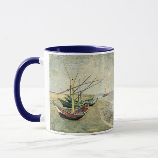 Vincent van Gogh - Fischerboote am Strand Tasse (Links)