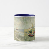 Vincent van Gogh - Fischerboote am Strand Tasse (Zentrum)