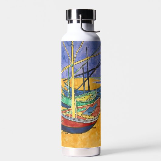 Vincent van Gogh - Fischerboote am Strand Trinkflasche (Links)