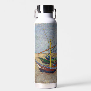 Vincent van Gogh - Fischerboote am Strand Trinkflasche
