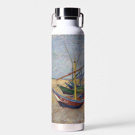 Vincent van Gogh - Fischerboote am Strand Trinkflasche (Vorne)