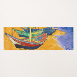 Vincent van Gogh - Fischerboote am Strand Yogamatte