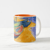 Vincent van Gogh - Fischerboote am Strand Zweifarbige Tasse (VorderseiteRechts)