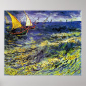 Vincent van Gogh Fischerboote in Saintes-Maries Poster (Vorne)