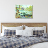 Vincent van Gogh | Fischerei im Frühjahr Leinwanddruck (Insitu (Schlafzimmer))
