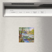 Vincent Van Gogh - Fischerei im Frühjahr Magnet (In Situ (Geschirrspüler))