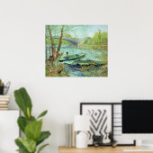 Vincent van Gogh | Fischerei im Frühjahr Poster (Heimbüro)