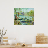 Vincent van Gogh | Fischerei im Frühjahr Poster (Küche)