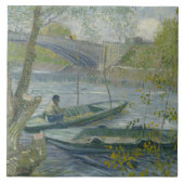 Vincent van Gogh - Fischerei im Frühling, die Pont Fliese (Vorderseite)