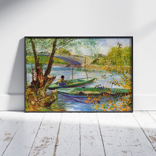 Vincent Van Gogh, Fischerei im Frühling Fotodruck