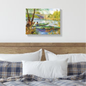 Vincent Van Gogh, Fischerei im Frühling Leinwanddruck (Insitu (Schlafzimmer))