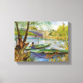 Vincent Van Gogh, Fischerei im Frühling Leinwanddruck (Vorderseite)