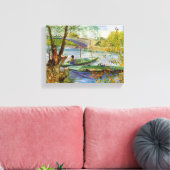 Vincent Van Gogh, Fischerei im Frühling Leinwanddruck (Insitu (Wohnzimmer))