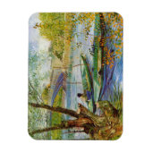 Vincent Van Gogh, Fischerei im Frühling Magnet (Vertikal)