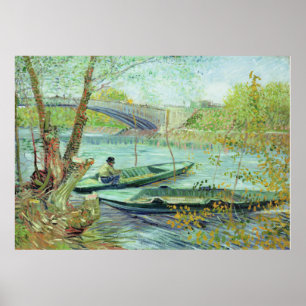Vincent van Gogh - Fischerei im Frühling Poster