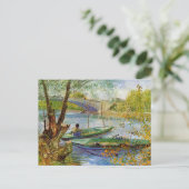 Vincent Van Gogh, Fischerei im Frühling Postkarte (Stehend Vorderseite)
