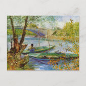 Vincent Van Gogh, Fischerei im Frühling Postkarte (Vorderseite)