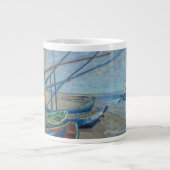 Vincent Van Gogh - Fischereifahrzeuge am Strand Jumbo-Tasse (Vorderseite)