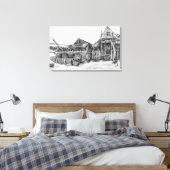 Vincent van Gogh | Fischtrocknungshalle, Schevenin Leinwanddruck (Insitu (Schlafzimmer))