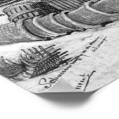 Vincent van Gogh | Fischtrocknungshalle, Schevenin Poster (Ecke)