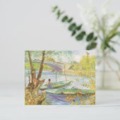 Vincent van Gogh Fishing im Frühling, Pont de Clic (Stehend Vorderseite)