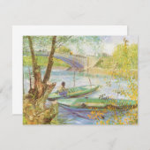 Vincent van Gogh Fishing im Frühling, Pont de Clic (Vorne/Hinten)
