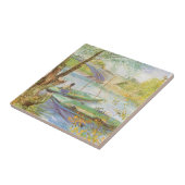 Vincent van Gogh Fishing im Frühling, Pont de Clic Fliese (Seite)