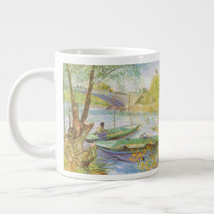 Vincent van Gogh Fishing im Frühling, Pont de Clic Jumbo-Tasse