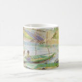 Vincent van Gogh Fishing im Frühling, Pont de Clic Kaffeetasse (Mittel)