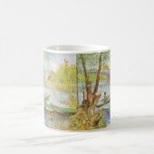 Vincent van Gogh Fishing im Frühling, Pont de Clic Kaffeetasse (Mittel)