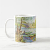 Vincent van Gogh Fishing im Frühling, Pont de Clic Kaffeetasse (Links)