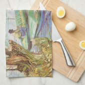 Vincent van Gogh Fishing im Frühling, Pont de Clic Küchentuch (Viertel Falte)