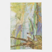 Vincent van Gogh Fishing im Frühling, Pont de Clic Küchentuch (Vertikal)