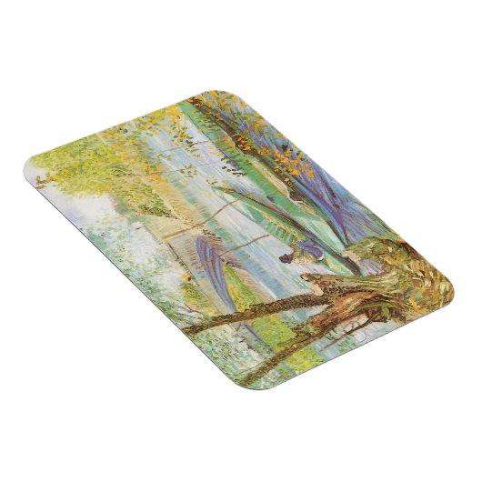 Vincent van Gogh Fishing im Frühling, Pont de Clic Magnet (Rechte Seite)