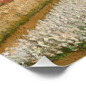 Vincent van Gogh  Flower Beds in Holland, c. 1883 Poster (Ecke)