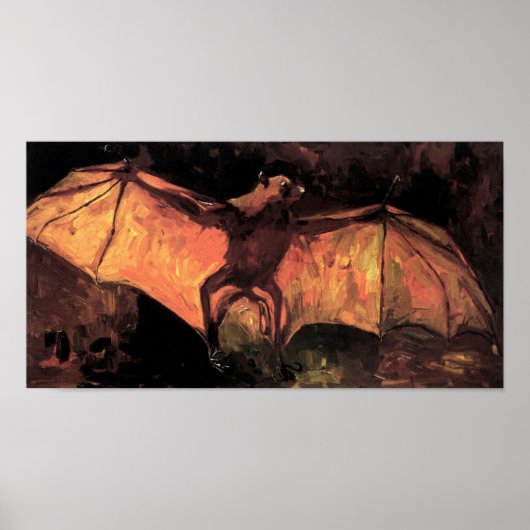 Vincent Van Gogh - Flying Fox - Halloween Fine Art Poster (Vorne)