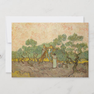 Vincent van Gogh - Frauen beim Olivenpflücken Dankeskarte