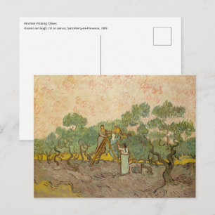 Vincent van Gogh - Frauen beim Olivenpflücken Postkarte