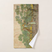 Vincent van Gogh - Frauen, die Oliven pflücken Badhandtuch Set (Handtuch)