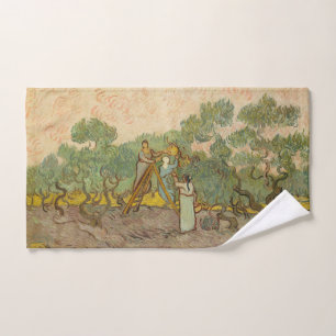 Vincent van Gogh - Frauen, die Oliven pflücken Badhandtuch Set