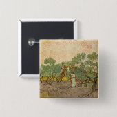 Vincent van Gogh - Frauen, die Oliven pflücken Button (Vorne & Hinten)