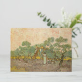 Vincent van Gogh - Frauen, die Oliven pflücken Einladung (Stehend Vorderseite)