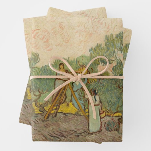 Vincent van Gogh - Frauen, die Oliven pflücken Geschenkpapier Set (Beispiel)