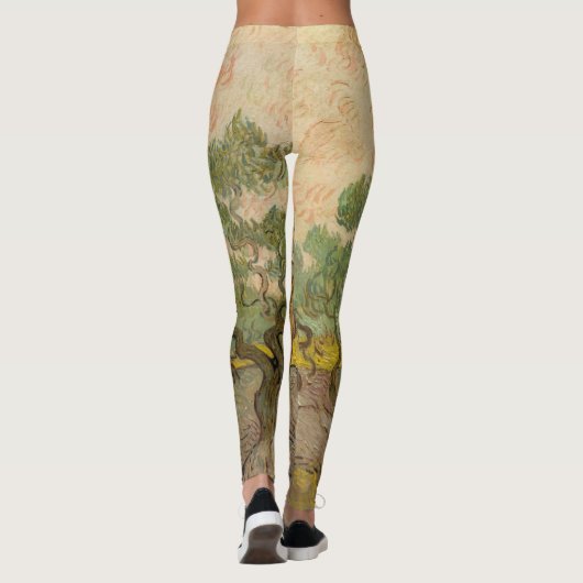 Vincent van Gogh - Frauen, die Oliven pflücken Leggings (Rückseite)