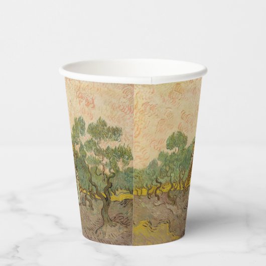 Vincent van Gogh - Frauen, die Oliven pflücken Pappbecher (Rechts)